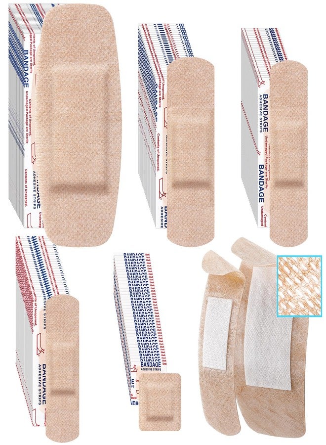 Funtery 100 Pcs Silicone Bandages Assorted Sizes Sensitive Skin, Painless Removal Silicone Bandages for Fragile Sensitive Skin Elderly Painless Removal Delicate(5 Size,Square) - Image 1